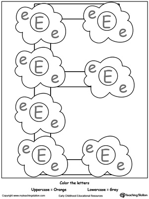 Recognize Uppercase and Lowercase Letter E