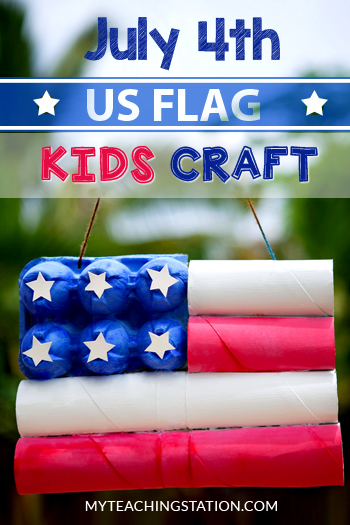 flag art project for kindergarten