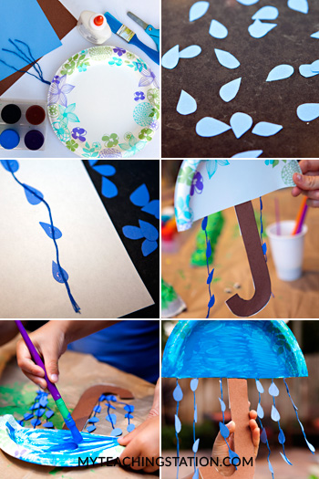 How to Make an Amazing Umbrella With Color Paper, DIY Paper Decor For Kids