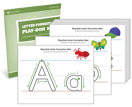 Printable Instant Digital Download Playdoh Mat Preschool 