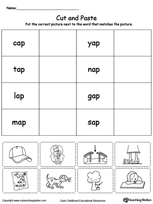 AP Word Family Workbook for Kindergarten | MyTeachingStation.com