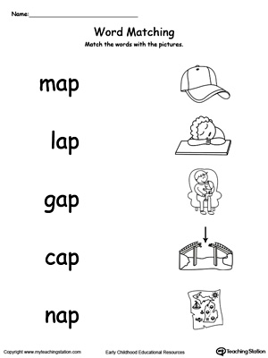 AP Word Family Workbook for Preschool | MyTeachingStation.com