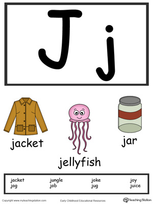 *FREE* Letter J Alphabet Flash Cards for Preschoolers ...