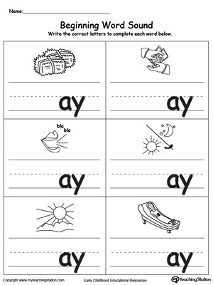 Early Childhood Writing Worksheets | MyTeachingStation.com