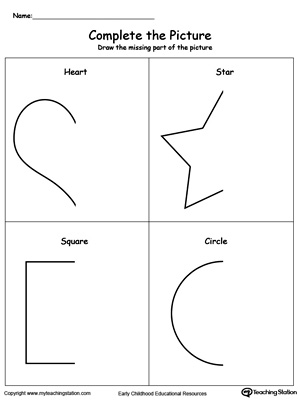 Early Childhood Drawing Worksheets | MyTeachingStation.com