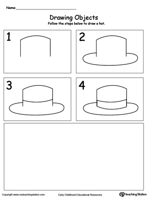 FREE* Follow the Steps to Draw a Hat