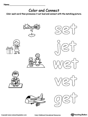 ET Word Family Workbook for Preschool | MyTeachingStation.com