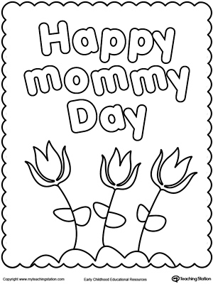 Download Happy Mother's Day Coloring Page | MyTeachingStation.com