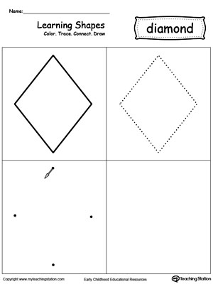 FREE* Learning Shapes: Color, Trace, Connect, and Draw a Triangle