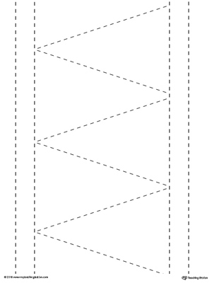 line tracing diagonal and straight lines