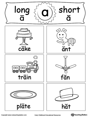 Long And Short Vowels Printables