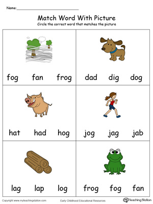 Kindergarten Phonics Printable Worksheets | MyTeachingStation.com