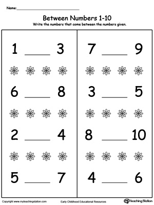 kindergarten math printable worksheets myteachingstationcom