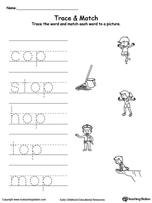 OP Word Family Workbook for Preschool | MyTeachingStation.com