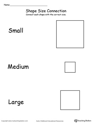 Small, Medium and Large Shapes | MyTeachingStation.com