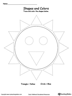 Pre K Tracing Shapes Worksheets - tracing cutting templates
