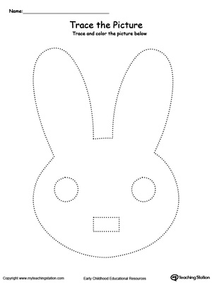 Bunny Picture Tracing | MyTeachingStation.com