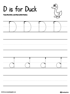 Kindergarten Letters Printable Worksheets | MyTeachingStation.com