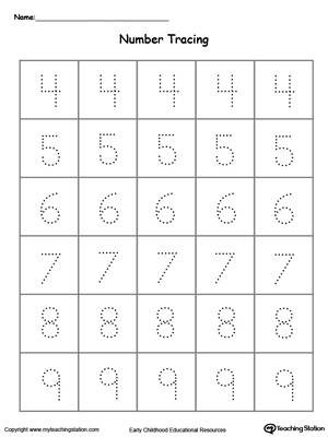 *FREE* Tracing Numbers 0 Through 5 | MyTeachingStation.com