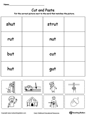 UT Word Family Workbook for Kindergarten | MyTeachingStation.com