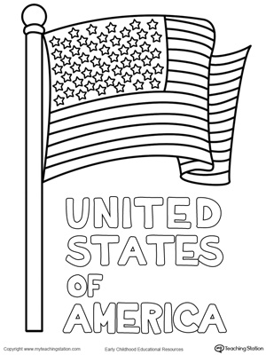 *FREE* USA Starburst Coloring Page | MyTeachingStation.com
