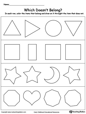 Draw the Other Half of Shapes Worksheet - Free Printable, Digital