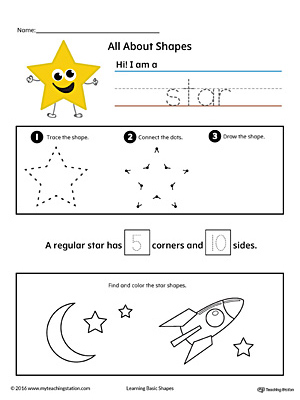 All About Star Shapes in Color | MyTeachingStation.com
