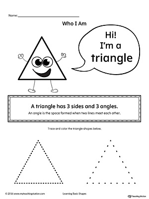 learning basic geometric shape triangle