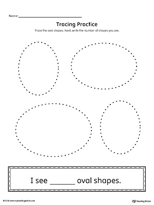 Trace and Connect Dots to Draw Shapes: Oval, Diamond, Star, Heart