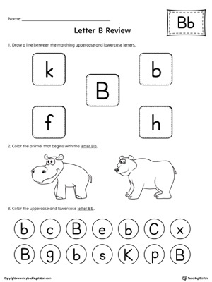 Alphabet Letter Hunt: Letter B | MyTeachingStation.com