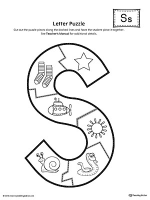 letter puzzle printable alphabet activities preschool worksheet myteachingstation worksheets activity phonics crafts teaching beginning sound color