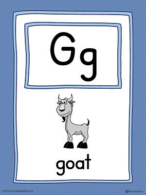 Letter G Formation Writing Mat Printable (Color) | MyTeachingStation.com