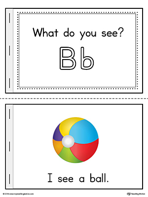 Letter B Words Printable Mini Book (Color) | MyTeachingStation.com