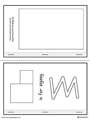 Letter Z Cut-Paste MiniBook