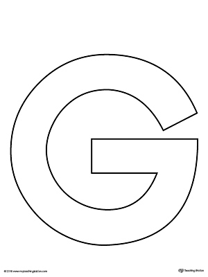uppercase letter g template printable myteachingstation com