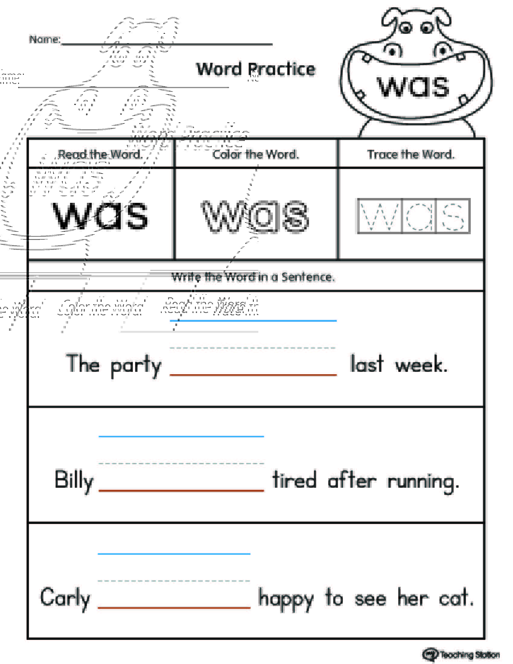 sight words list kindergarten printables