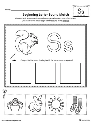 Preschool and Kindergarten Worksheets | MyTeachingStation.com