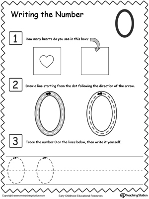 kindergarten writing numbers printable worksheets myteachingstationcom