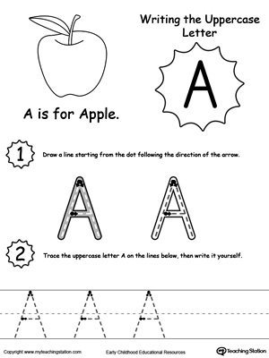 uppercase letter a