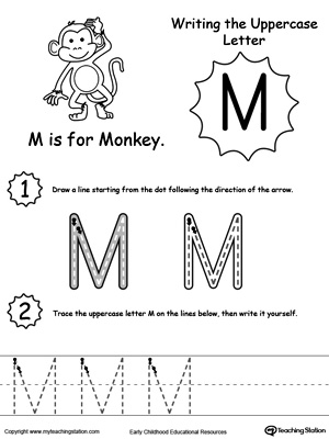 The Letter M is for Monkey | MyTeachingStation.com