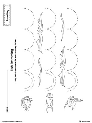 caterpillar diagonal line tracing prewriting worksheet