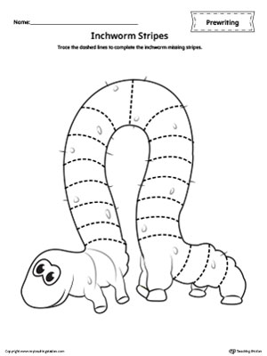 inchworm coloring page
