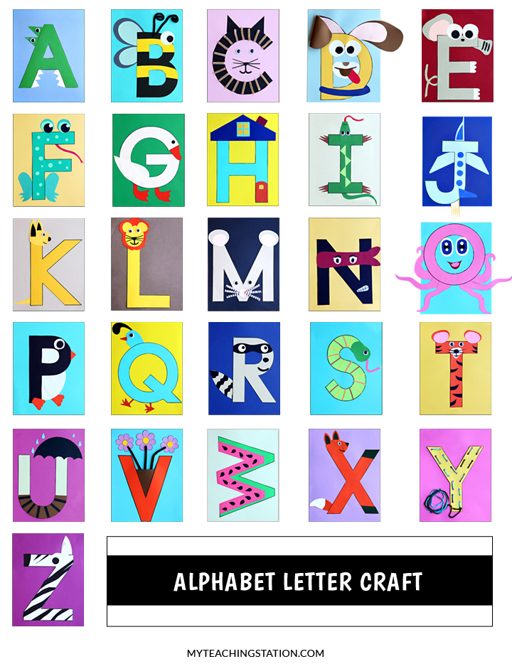 Alphabet Letter Crafts MyTeachingStation com