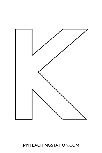 Letter K Craft: Kangaroo | MyTeachingStation.com