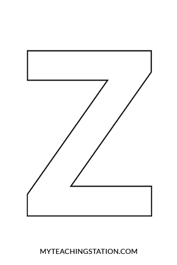 Letter Z Craft: Zebra | MyTeachingStation.com
