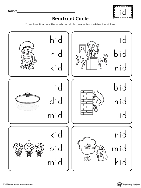 id-word-family-match-picture-to-words-worksheet-myteachingstation