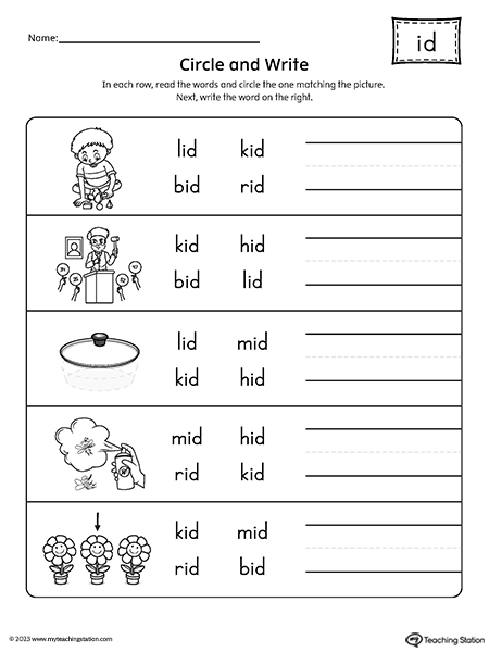 id-word-family-match-word-to-picture-worksheet-myteachingstation
