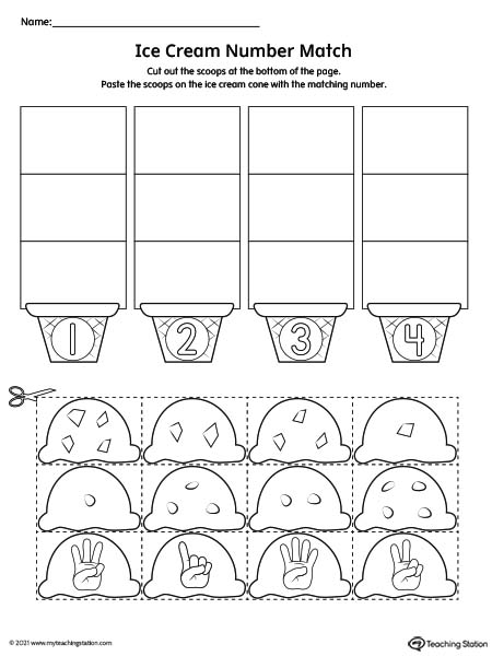 Cut And Paste Math Worksheets Worksheets For Kindergarten