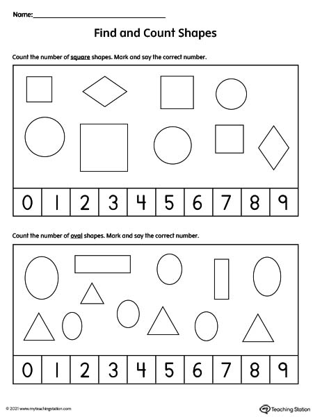 number of shapes worksheet myteachingstation com
