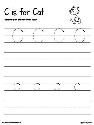 *FREE* Tracing And Writing the Letter C | MyTeachingStation.com